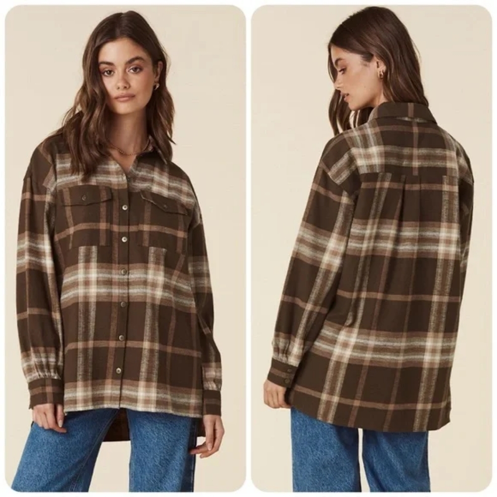 Spell Basecamp Chocolate Flannel SZ XL